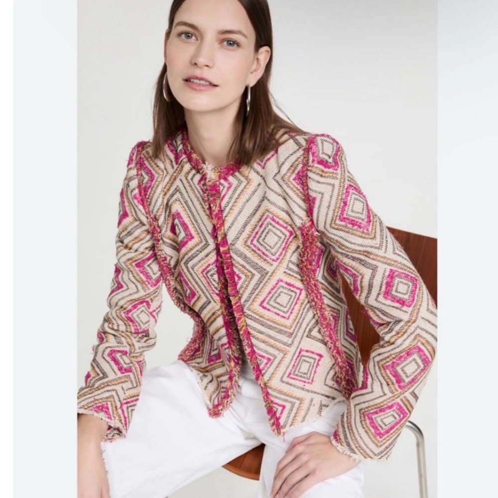 IRO Kolie Geometric Print Jacket